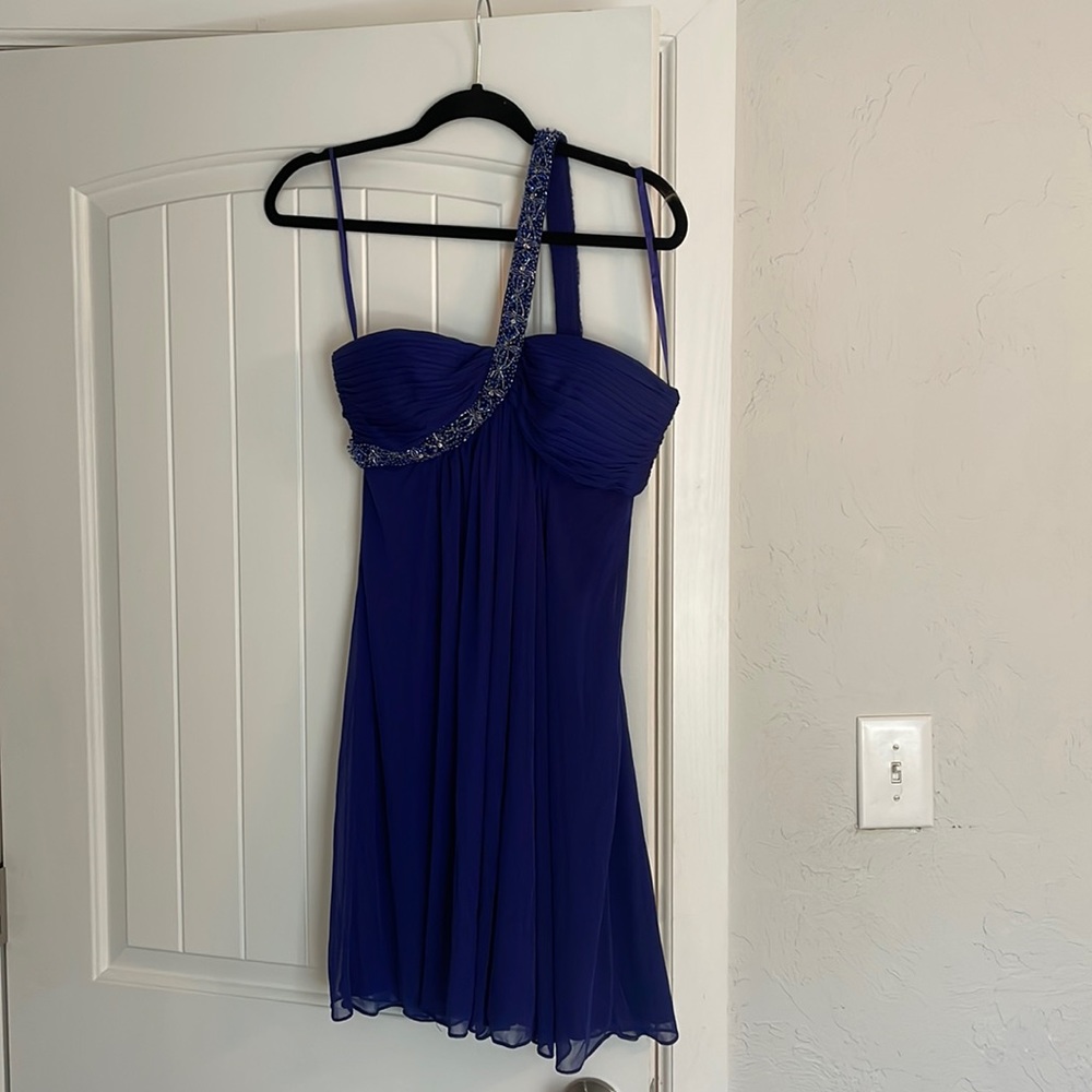 Navy blue 1 shoulder dress